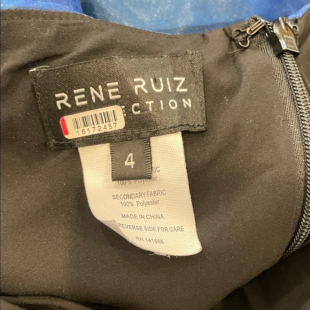 Rene Ruiz Collection, Blue Organza Gown, 4 - Picture 6 of 15